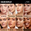 PECOLOVERS Matte Finish Liquid Foundation - Oil-Control, Waterproof, Full Coverage Concealer for All Skin Tones 2