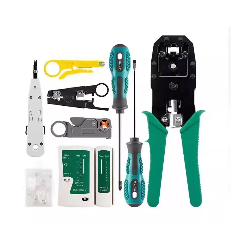 1 Set Five Types of Network Tool Kit Wire Clamp Combination Network Toolkit Household Manual Tool Set Hardware Tools