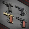 1:3 Mini Pubg Colt 1911 Beretta M92A1 Glock Desert Eagle Metal Nurfun Real Gun Model Pistol Alloy Keychain 2