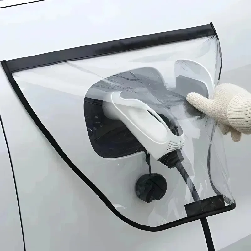 Universal Waterproof EV Charger Cover Outdoor Rain Dust Proof Protective Case for Electric Vehicle Charging Port and Connector