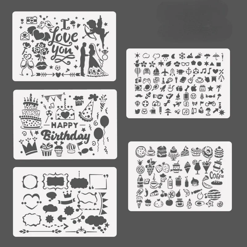 A4 Animal Stencils for Painting Drawing Template Stencils for Diy Scrapbooking Plastic images - 6