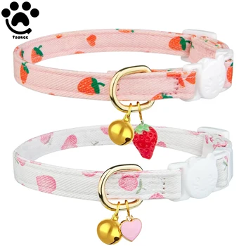 2-Pack Strawberry Breakaway Cat Collars 1