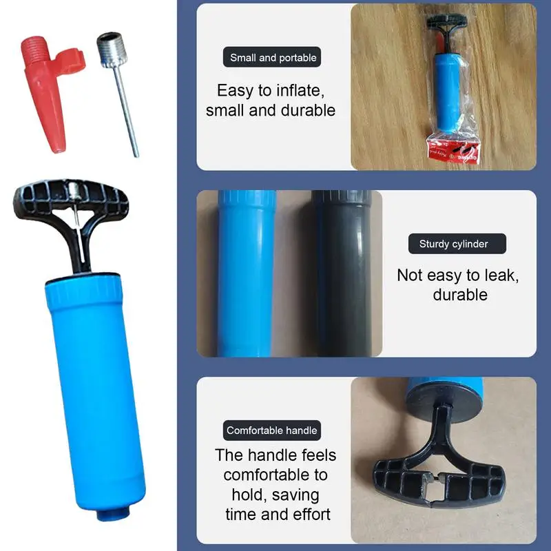 Ball Pump Set Ball Pump Set Flexible Hose Volleyball Football Basketball With Needle Sports Ball Hand Air Pump Durable Balloon Inflator