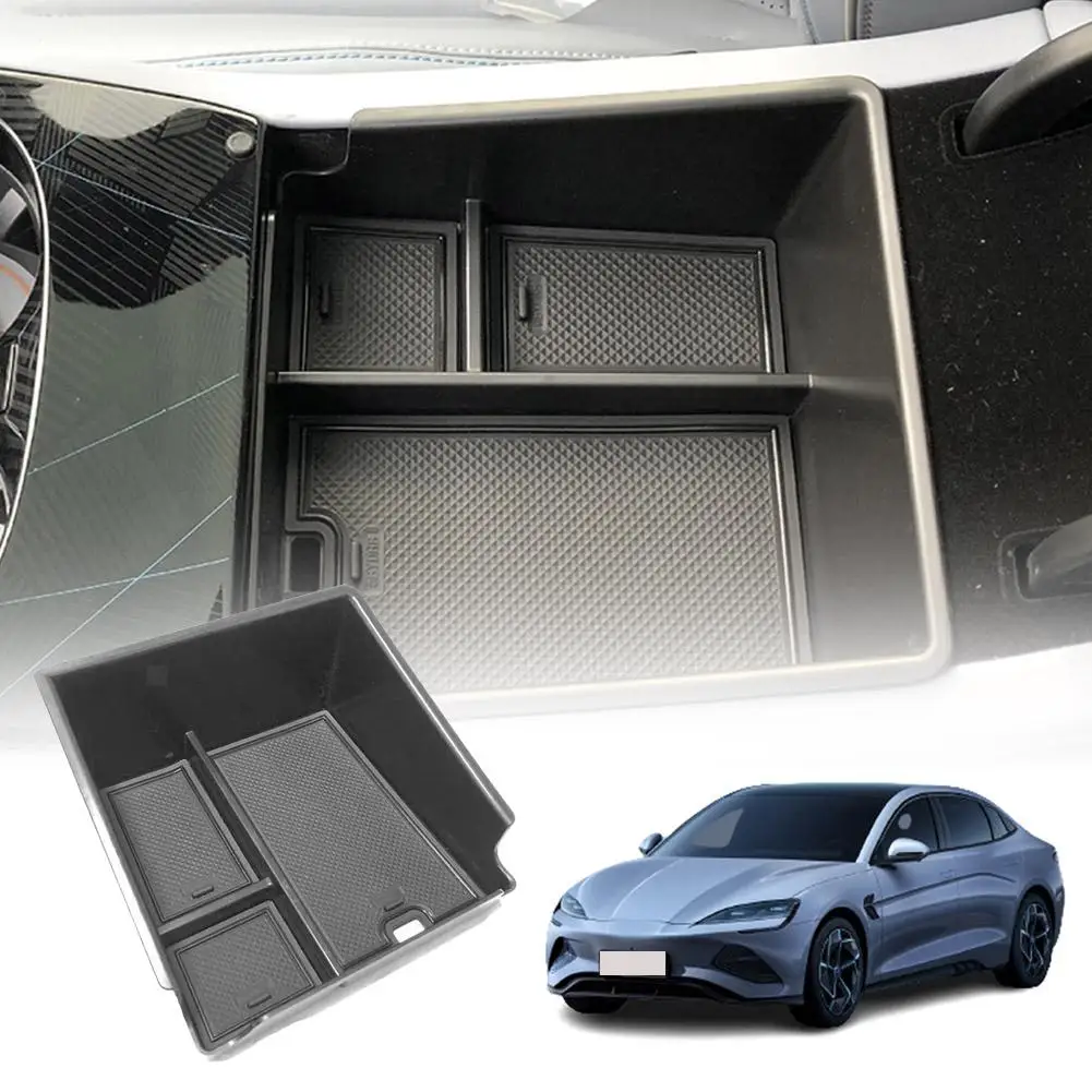 

Car Center Console Storage Box for BYD Seal 2022 Non-slip Armrest Tray Organizer Car Interior Accessories Y2B5