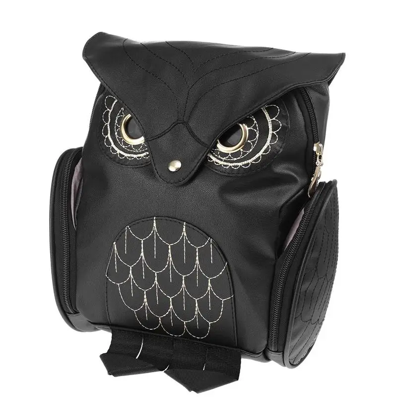 

Black Backpack Women Goth Purse Travel Backpack Owl Bag Owl Backpack Gothic Purse Boys Backpacks School