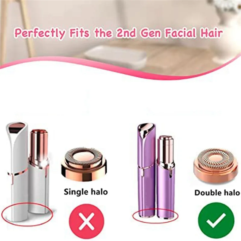 Replacement Heads, Women Facial Hair Remover Replacement Heads Generation 2 for Finishing Touch Facial Hair Removal Tool 6
