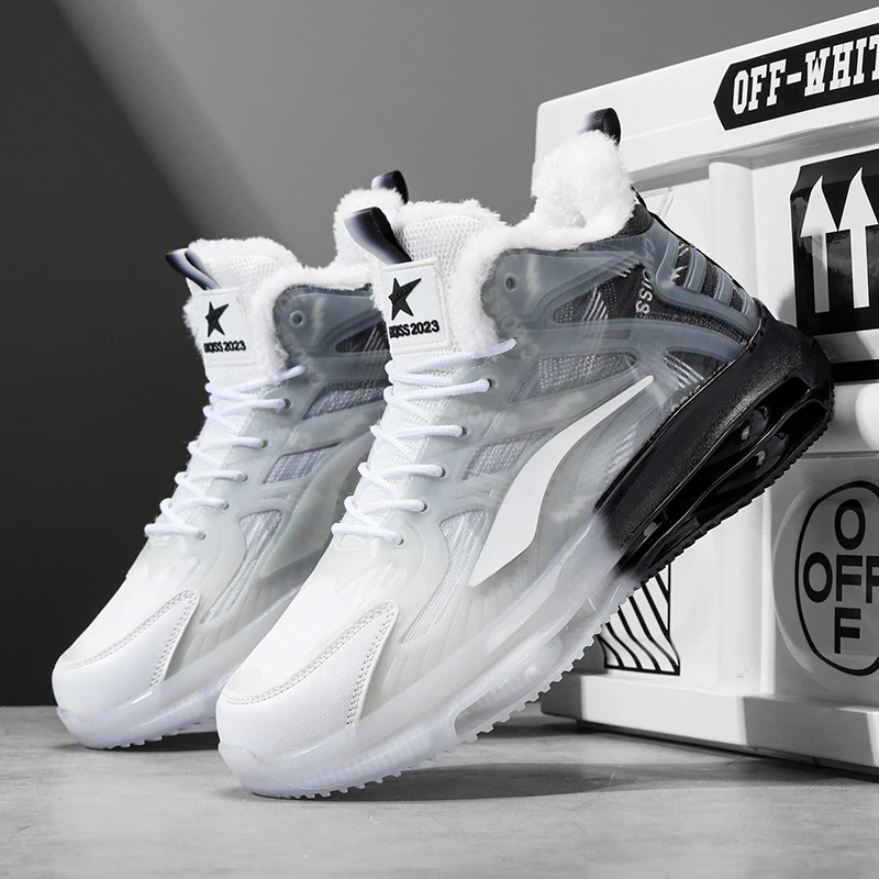 Men's Trendy Shoes for Autumn and Winter, Couple's Matching Trendy Shoes, Travel Shoes, Men's Height-Increasing Ultra-Light Versatile Simple Casual High-Top Sports Casual Men's Shoes