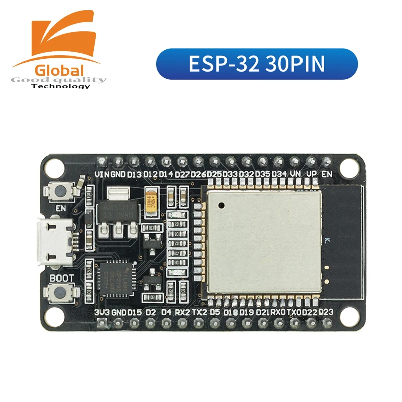 รูปสินค้า บอร์ดพัฒนา ESP32 30/38 พิน WiFi+Bluetooth สำหรับโปรเจกต์ IoT