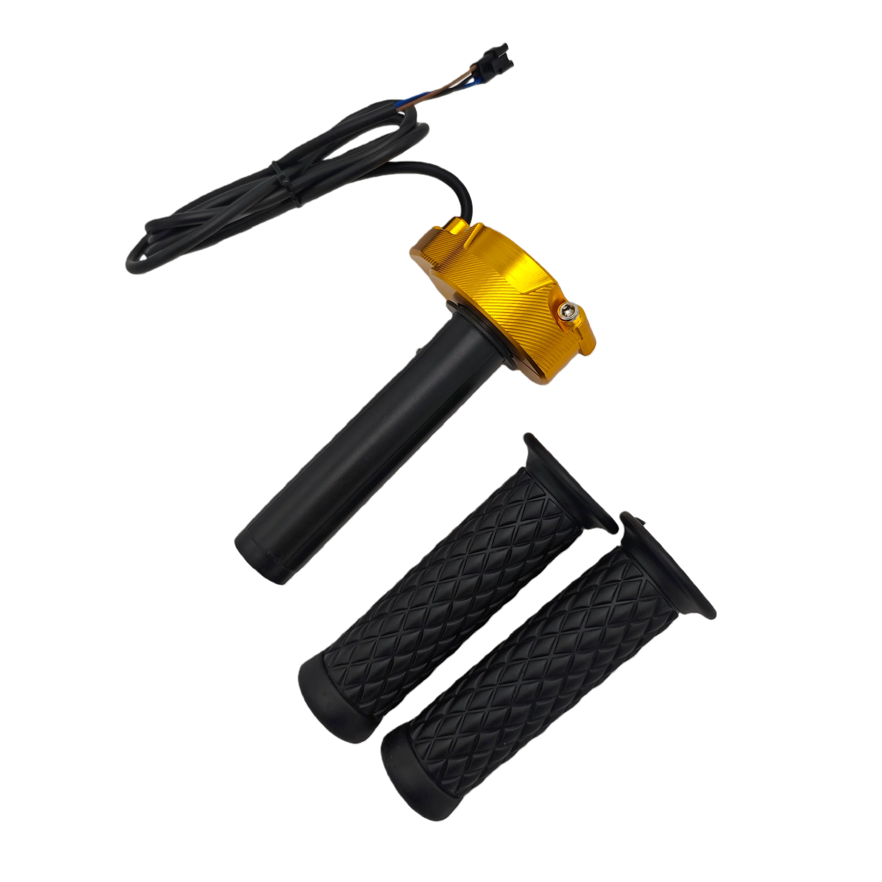 12V-90V 범용 CNC 트위스트 스로틀 스크론 스타일 풀 바 스로틀 (핸드 그립 포함) 전기 자전거용