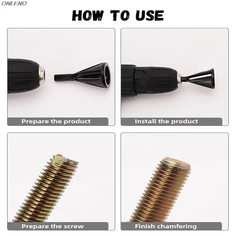 Kit 4 Outils D'ébavurage/chanfreinage AMTOVL - Lames Tungstène YG8 Et Acier M2, Pour Trous 3-35 Mm