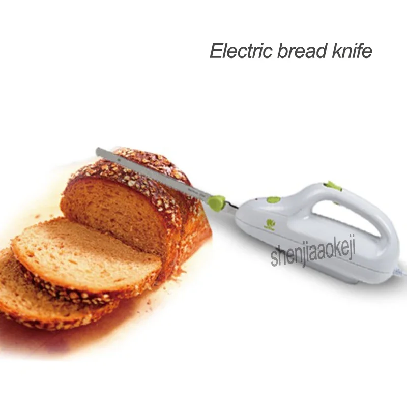 

1pc Electric bread knife Stainless steel doubl knife serrated knife frozen meat bread Ham Cutting knifes220v 110w