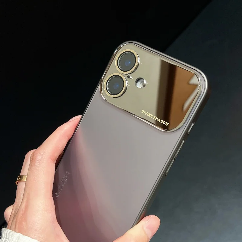 Luxury Mirror Glass Shockproof Protective Case with AG Matte Finish