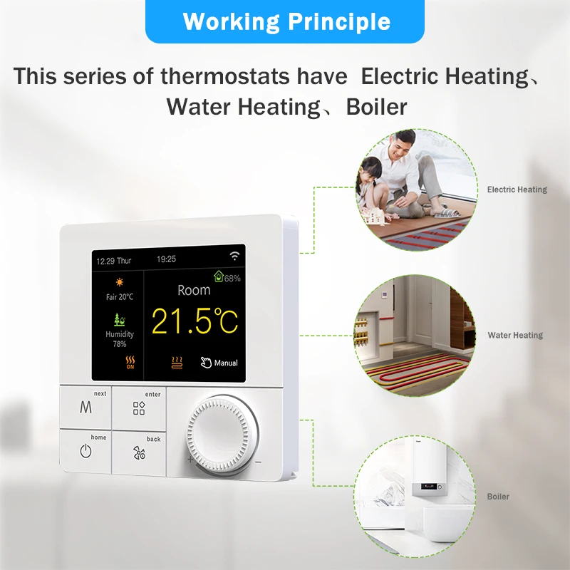Tuya Smart Home Wifi Thermostat Electric Thermoregulator for Warm floor  Programmable Temperature Controller Google Home 16A - AliExpress
