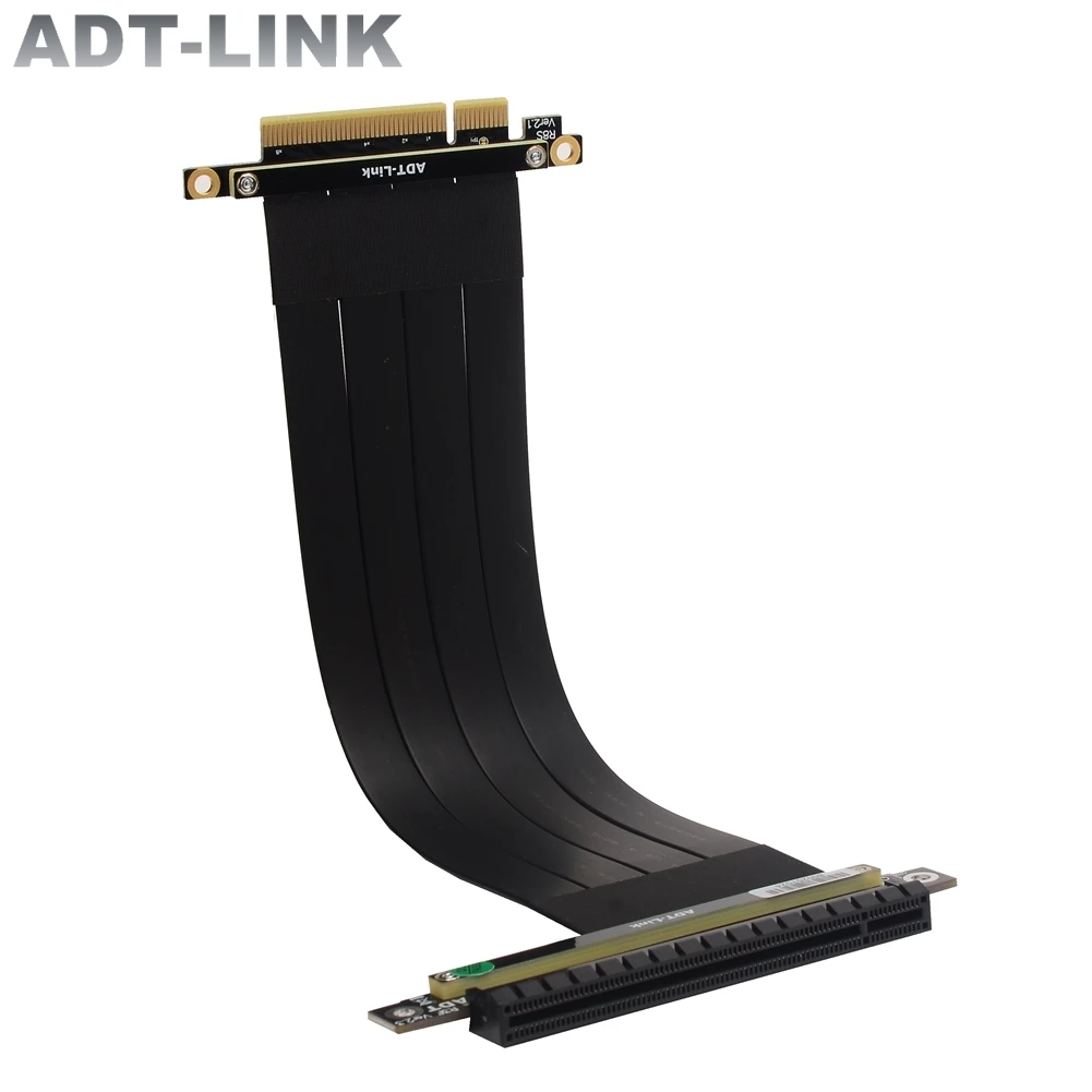 Adt-Link Pci Express 3.0X8 A X16 Cavo Riser Adattatore Maschio-Femmina Rtx 3060 Schede Grafiche Amd Nvidia Gpu Eth Mining Extender