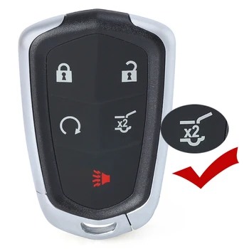 Keyforkess 315MHz/ 433MHz HYQ2EB/ HYQ2AB SUV Keyless Smart Remote Key 5 pulsanti telecomando portachiavi per Cadillac SRX XT5 XT4 2015-2019 - KEYECU 315MHz 433MHz HYQ2EB HYQ2AB SUV Keyless Smart Remote Key 5 pulsanti telecomando portachiavi per