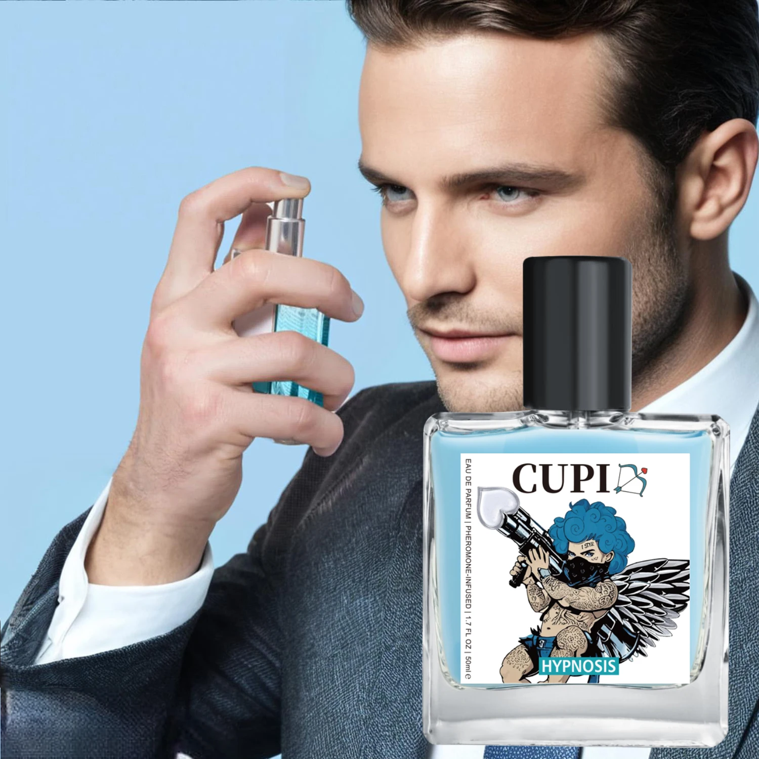 50ml Cupid Cologne Perfume Pheromone Cologne for Men Long Lasting Enhances Intimacy High Quality Hombre Perfume Attract Women view 6