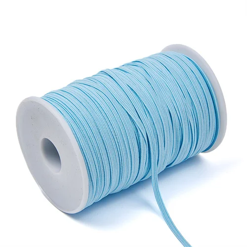 Colorful Elastic Rubber Band Ribbon Trim for DIY Sewing and Garment Accessories, 10 Yards