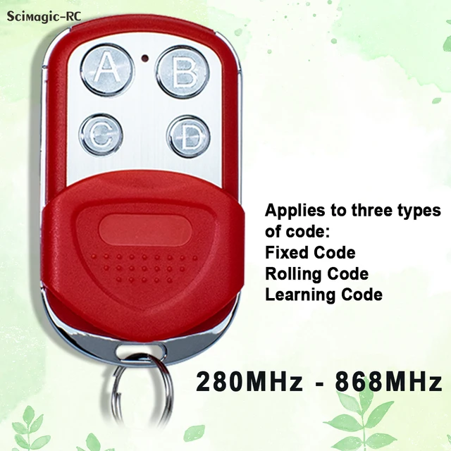 Universal Multi frequency Garage Gate Remote Control 280-868MHZ 4 in 1 For AERF MARS TMP ST3/N HY-DOM TERRA SABUTON UNITECH 4
