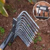 Weeding Hoe Rake 4/7/9/12 Teeth Farm Tool Weeding Scarifier Artifact Agricultural Nail Harrow Carbon Steel Gardening Weeding Too 5