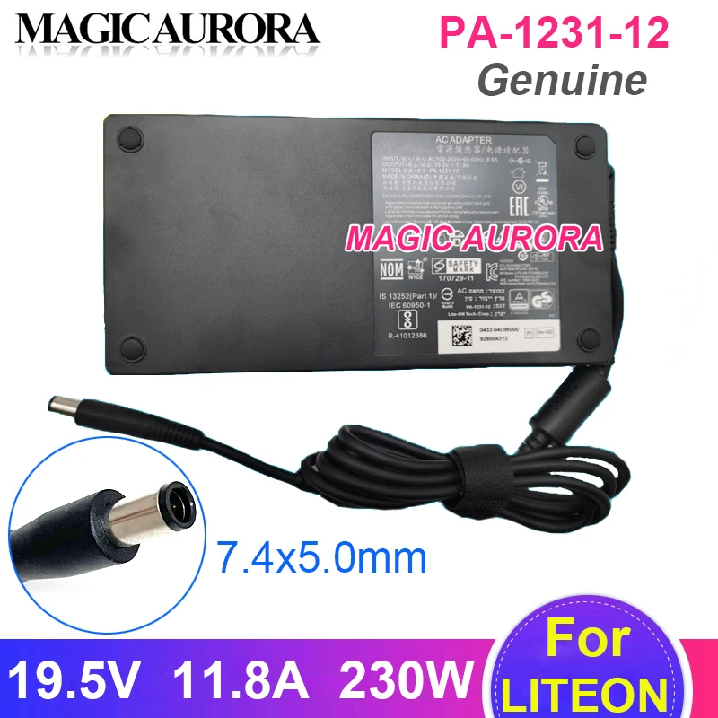 

Genuine For LITEON PA-1231-12 19.5V 11.8A 230W Charger Adapter For Intel NUC8I7HVK Laptop Power Supply 7.4x5.0mm