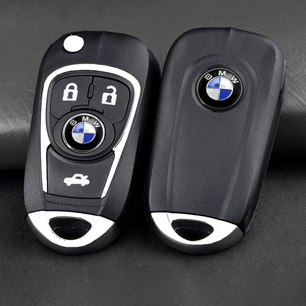 Car Key Stickers 14mm Car Key Emblem Stickers Auto Control Key Accessories For BMW E34-E92 M3 M5