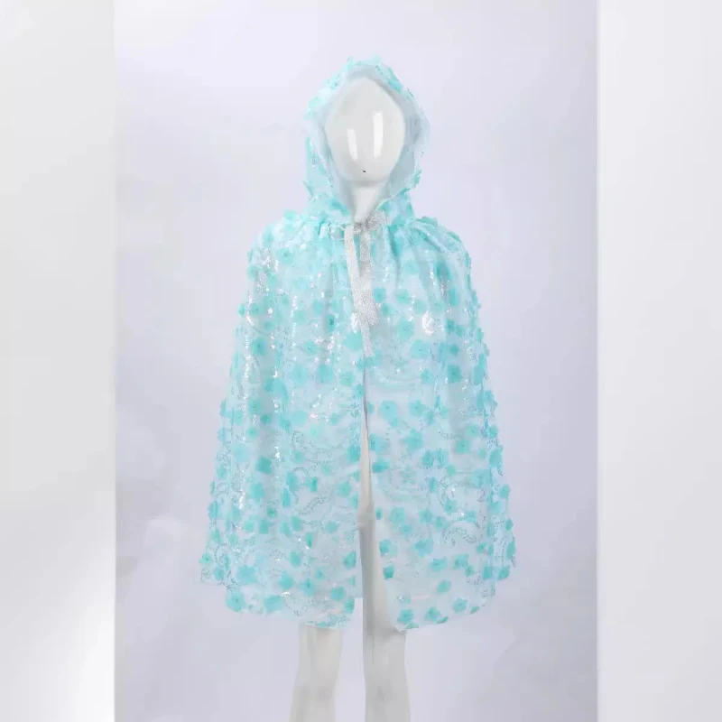 Halloween Cape Sequins Round Neck Princess Cape Children's Accessories Children's Clothing Summer Princess Series