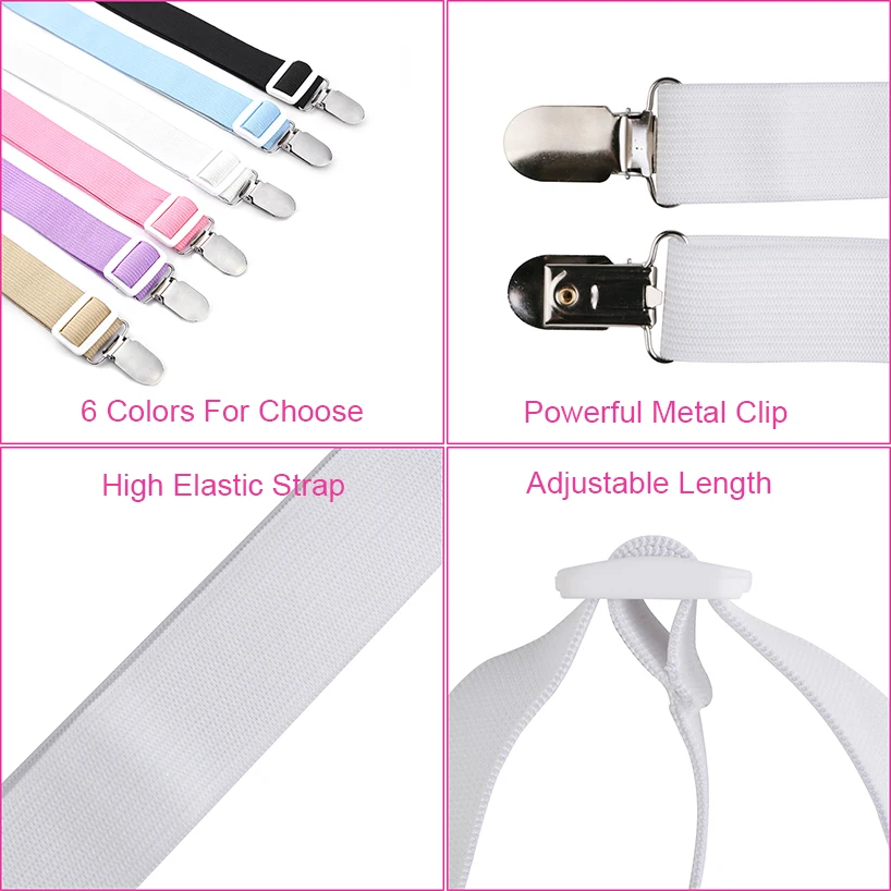 Metal Adjustable Crisscross Bed Fitted Sheet Straps Suspenders Gripper  Fastener