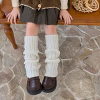 Kids Leg Warmers Knitted Leg Warmers Loose Socks Knee High Leg Warmers For Girls 5