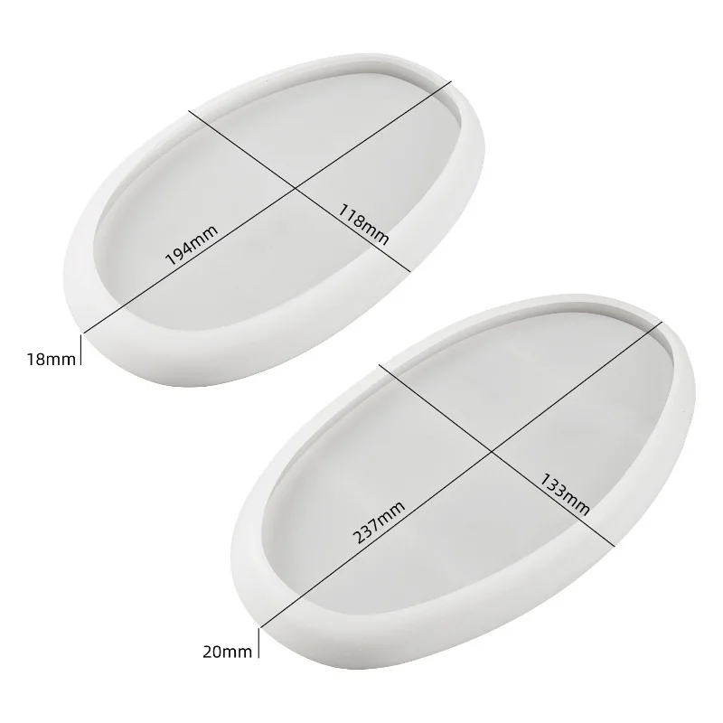 Circular Silicone Mold for DIY Decorative Gypsum and Resin Crafts