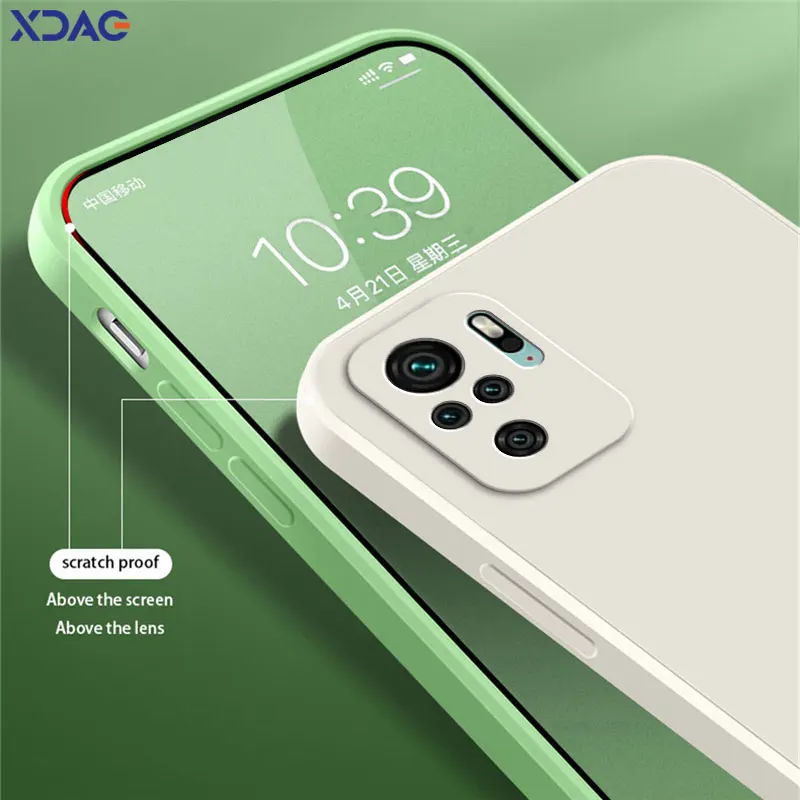 Stylish Square Liquid Soft Shockproof Phone Case