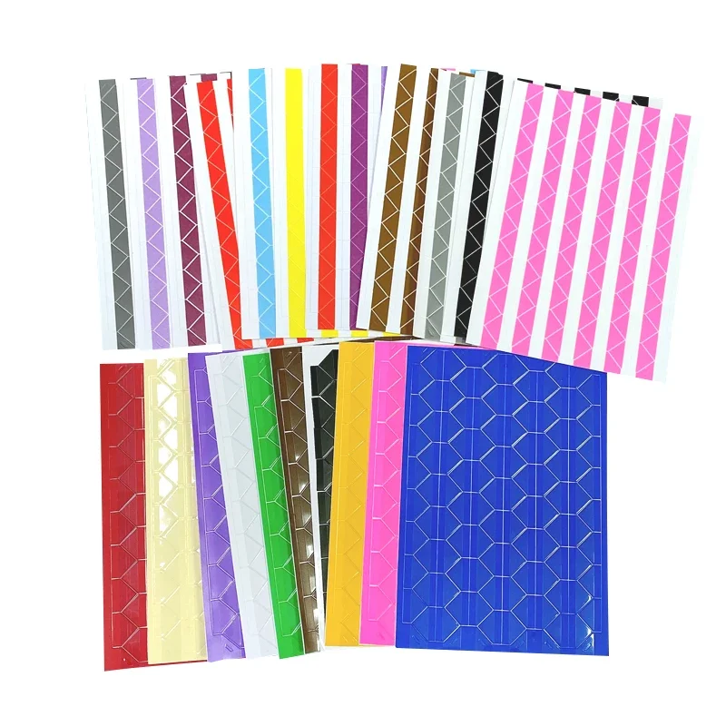 Vibrant PVC Photo Corner Stickers for DIY Projects and School Supplies