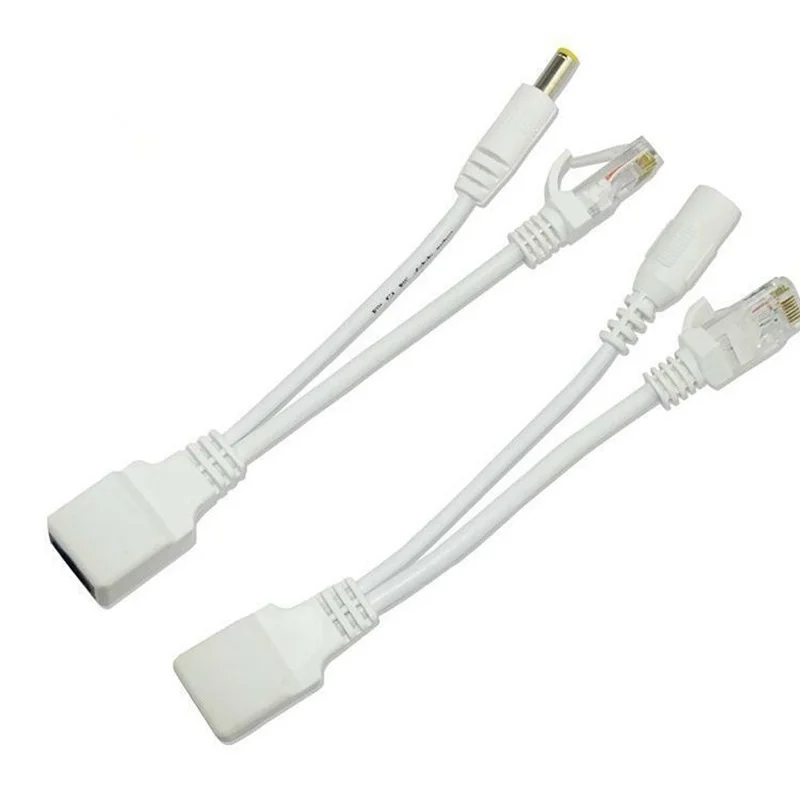 ? 12V POE 케이블 이더넷을 통한 수동 전원 공급 어댑터 케이블 POE 분배기 인젝터 전원 공급 장치 모듈 IP 카메라 확장기