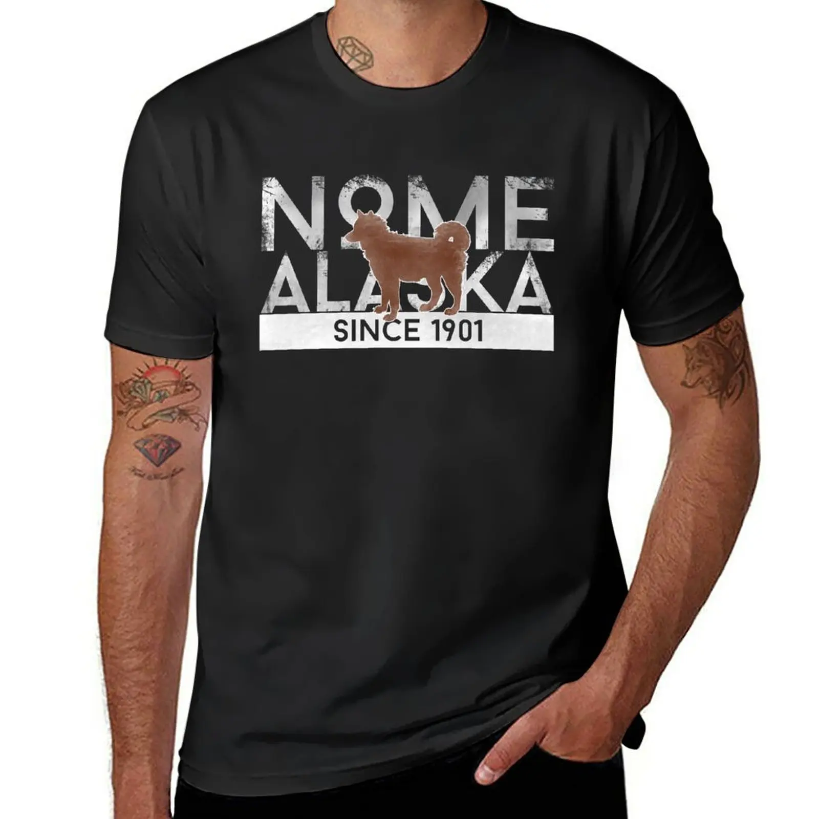 

Nome Alaska Since 1901 T-Shirt new edition Aesthetic clothing quick drying blacks mens workout shirts