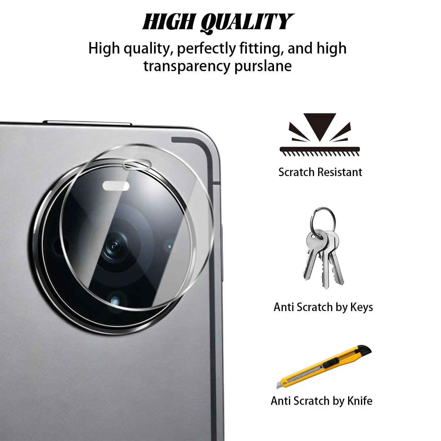 Ultra Clear Tablet Back Camera Tempered Glass Protector - Rear Lens Protective Film