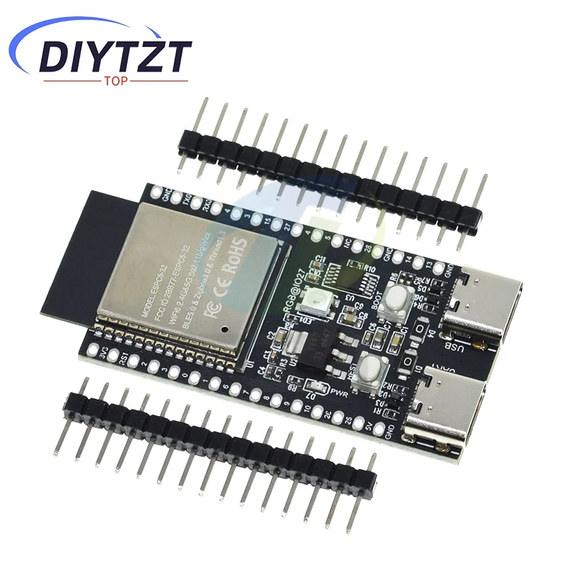 1/3PCS ESP32-C5-DevKitC-1 개발 보드 N4R2(듀얼 밴드 2.4G/5G WiFi+블루투스 ESP32-C5-1 모듈 포함)