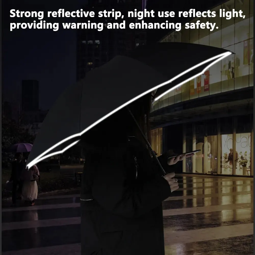 Fully Automatic Sun Protection Umbrella Folding Waterproof Umbrella With LED Flashlight UV Sunshade Rainproof Wind Resistance folding umbrella automatic umbrella sun umbrella