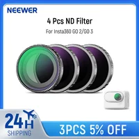 NEEWER 4 Pcs ND Filter For Insta360 GO 2/GO 3 Action Camera Accessories Polarizer Neutral Density Filters with Multi Nano Coated 1
