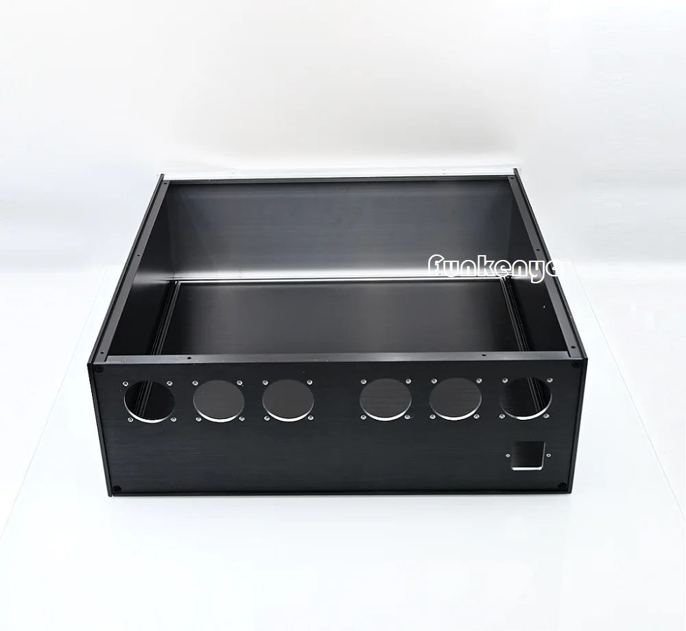430X150X410mm 양극 처리 된 Aluimnum 전력 증폭기 공급 섀시 EU US 플러그 DIY 구멍 헤드폰 앰프 하우징 4315 DAC 디코더 케이스