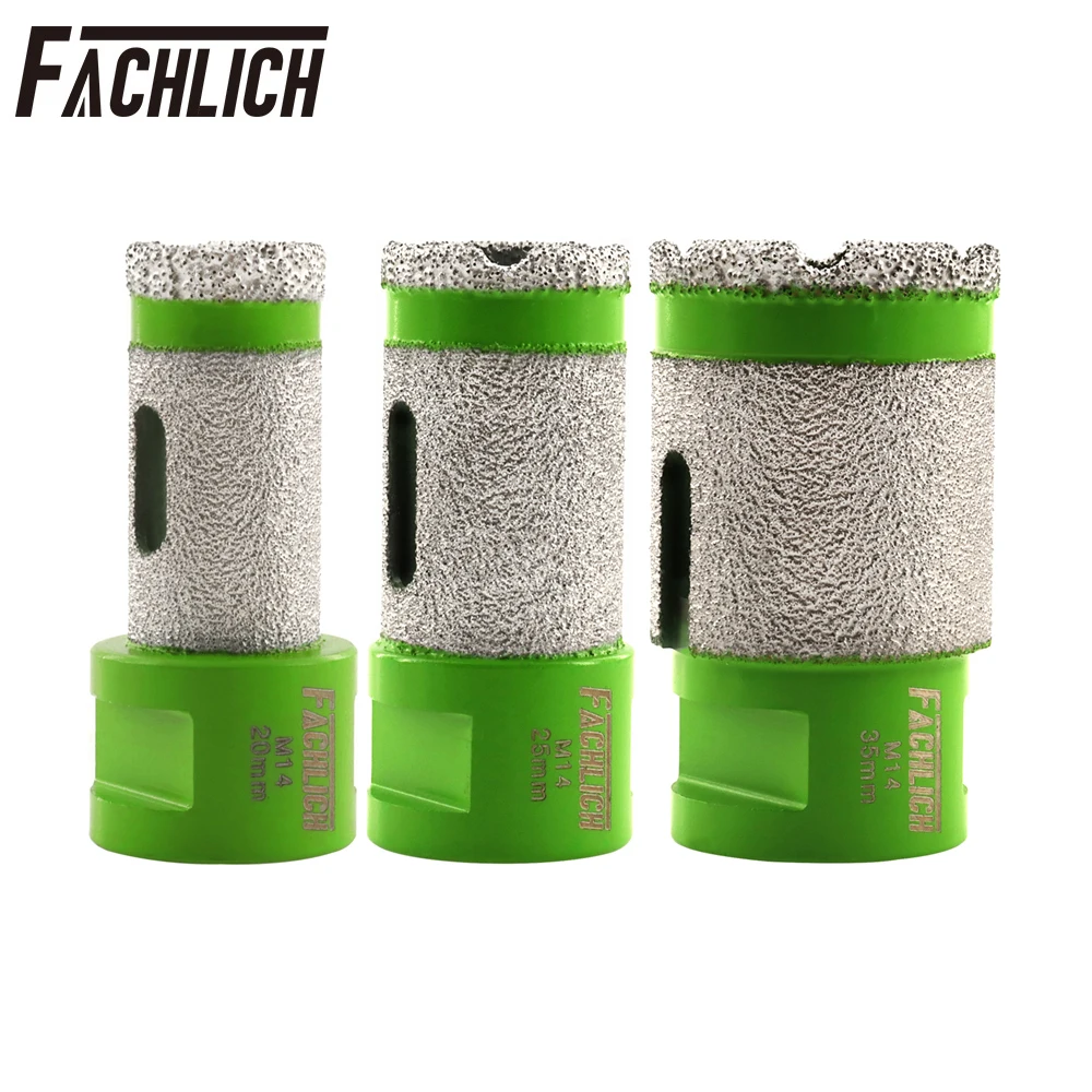 

FACHLICH 1pc M14 Diamond Drill Core Bits Milling Finger Bits Dia20/25/35mm Drilling Crown Multifunction Ceramic Tile Cutter