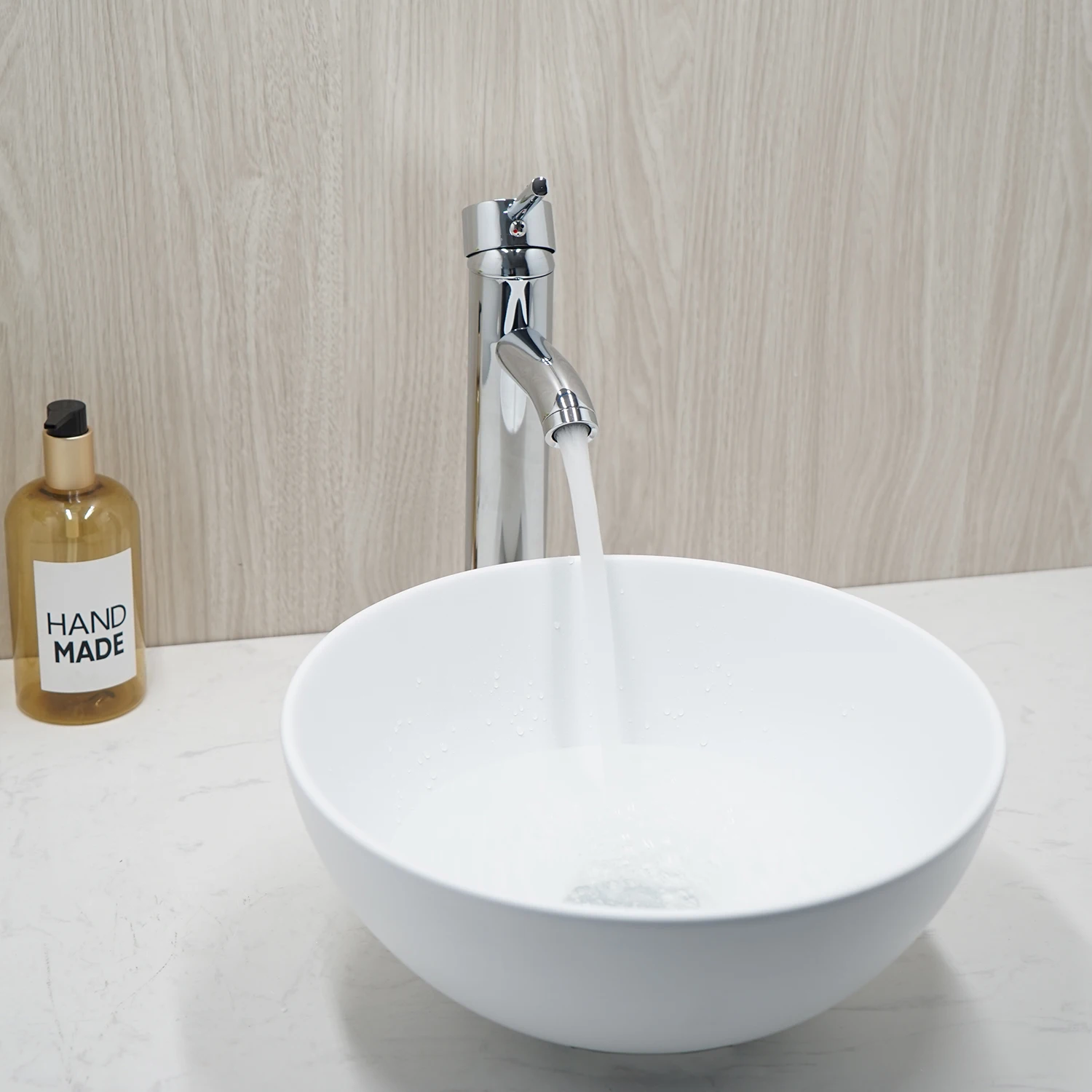 JIENI Black & White Ceramic Washbasin Vessel Lavatory Basin Bathroom Sink Bath Combine Deck Mounted Brass Faucet Mixers & Taps 3