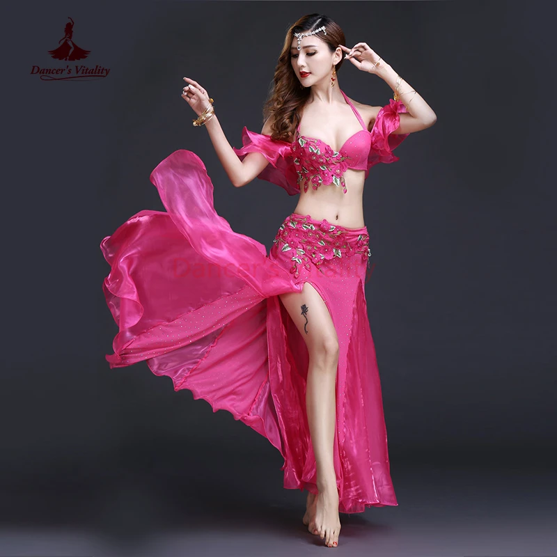 新しいプロのベリーダンス服女性オリエンタルベリーダンスの衣装ベリー