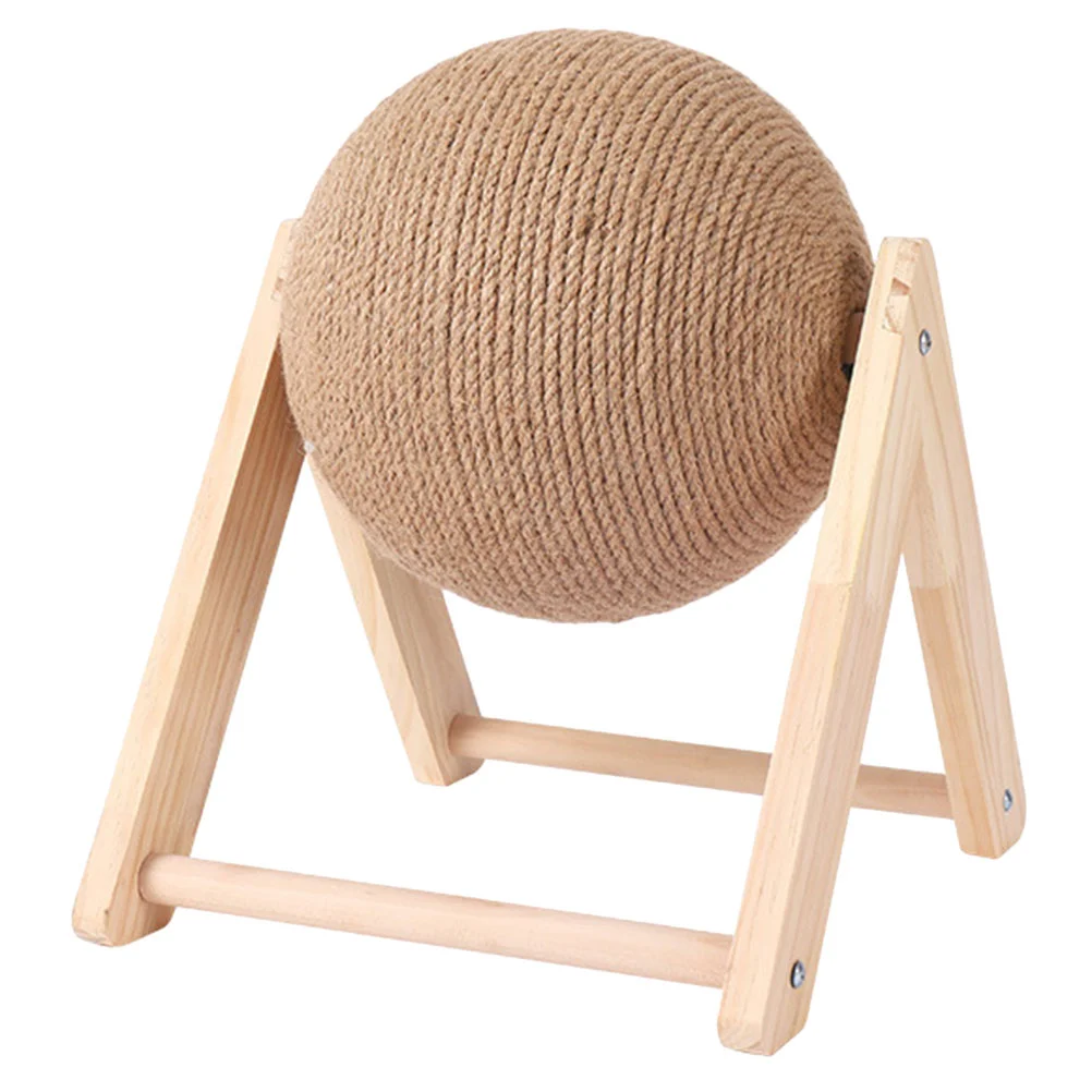

Cat Scratcher Toy Cat Scratching Ball Toy Natural Sisal Rope Cat Scratching Ball Scratcher with Ball Cat Exercise Wheel For Cats