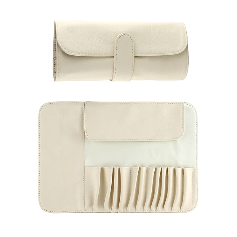 12/14/18 Hole Makeup Brush Bag Functional Cosmetics Case Travel Organizer Make Up Brushes Protector Makeup Tools Rolling Pouch 5