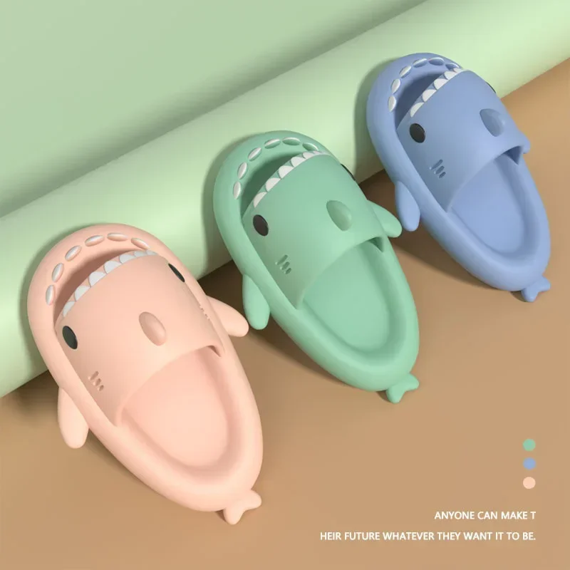 Summer Sandals Shark Slippers Lightweight Women Men Bathroom Flip Flops