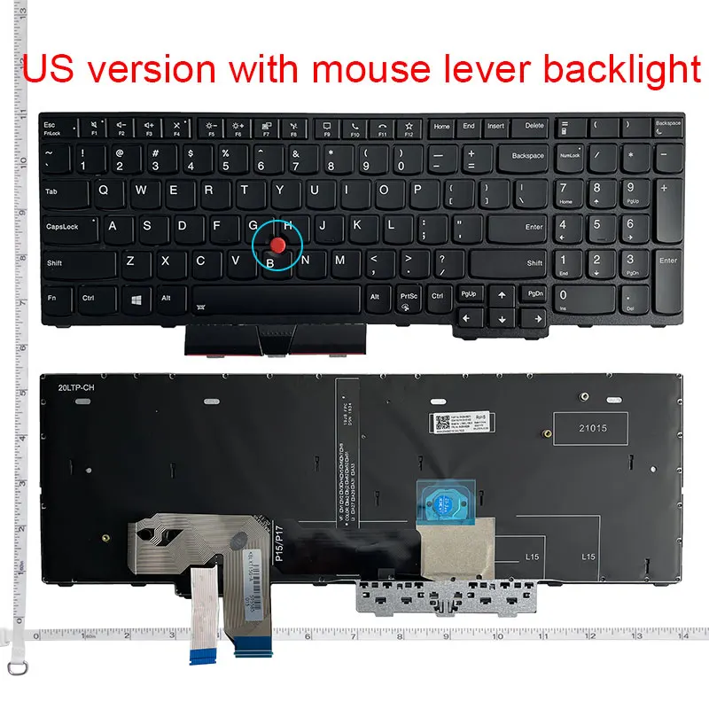 Laptop French keyboard For Lenovo Thinkpad E15 GEN 2 Palmrest Cover
