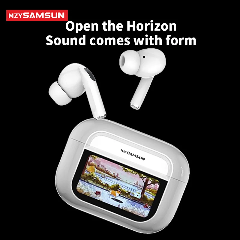 

MZYSAMSUN A8 Pro ANC Wireless Earphones LED Screen Noise Cancelling Bluetooth5.4 Headphones Sports Earbuds With Mic For Android