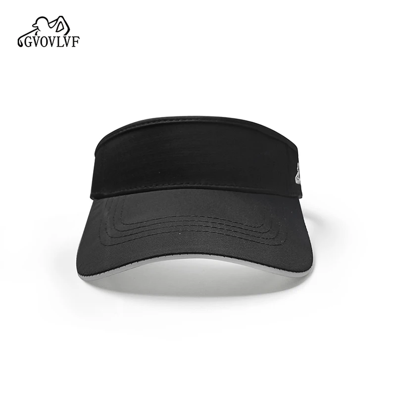 Sports sun hats 1pc Golf Visor Hat Sports Sun Visor Empty Top Sun Hat Adjustable Washed Solid For Men Women for Golf Cycling Fishing Tennis