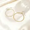 Bracelet en acier inoxydable en forme de cœur et de Zircon pour femmes et hommes, ensemble de bijoux imperméable Simple de couleur or, cadeau pour Couple amoureux, 2 pièces