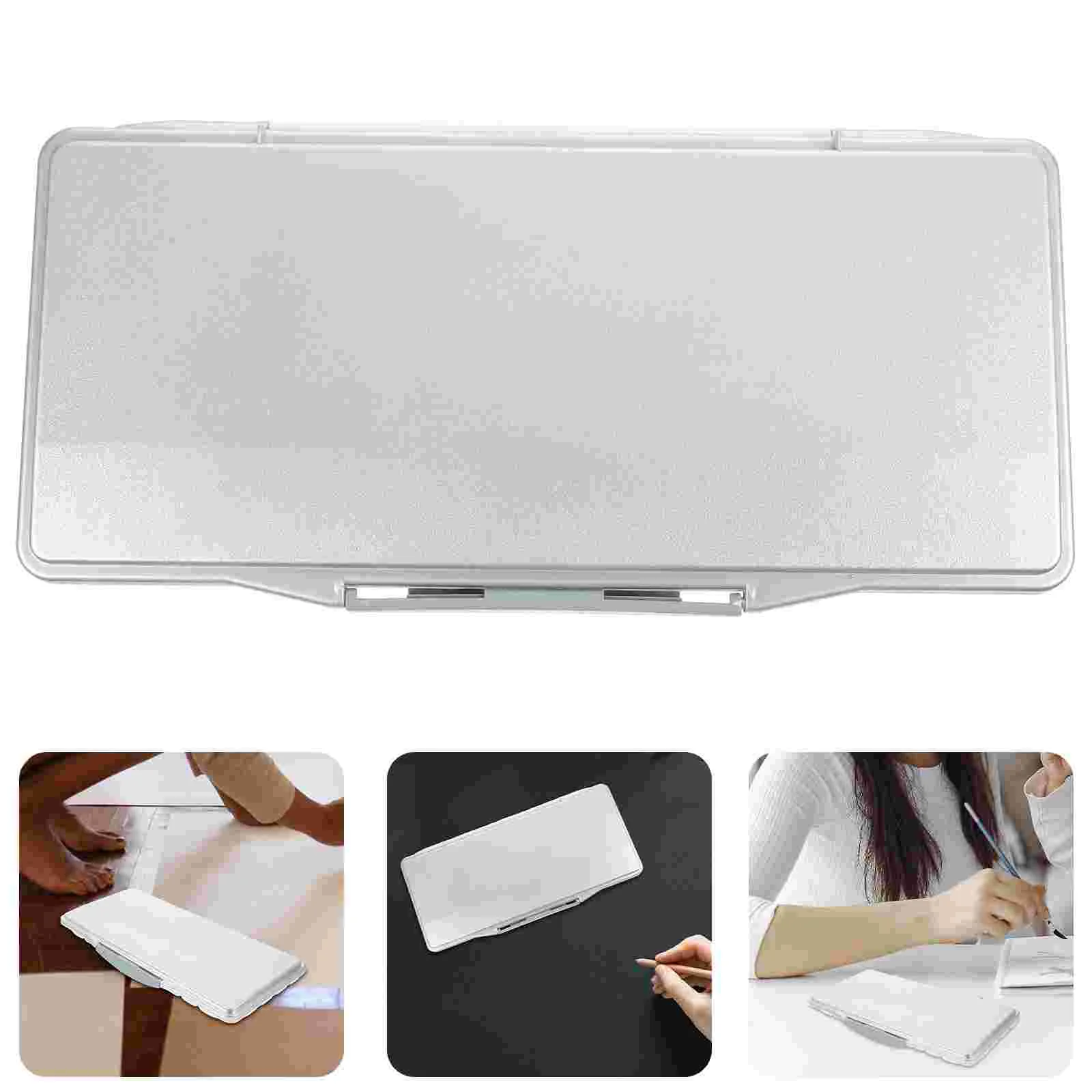 Plastic Watercolor Mixing Box Reusable Pigment Tray Empty Watercolor Plate Paint Box