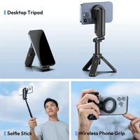 Ulanzi JJ03 Magnetic Phone Tripod Wireless Phone Grip Selfie Stick Desktop Tripod with Remote Control Photography Livestreaming - Image 3